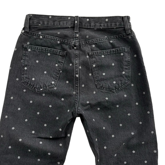 CURRENT ELLIOTT THE VINTAGE CROP SLIM JEANS POLKA DOT WOMEN SIZE 26 - Picture 6 of 12